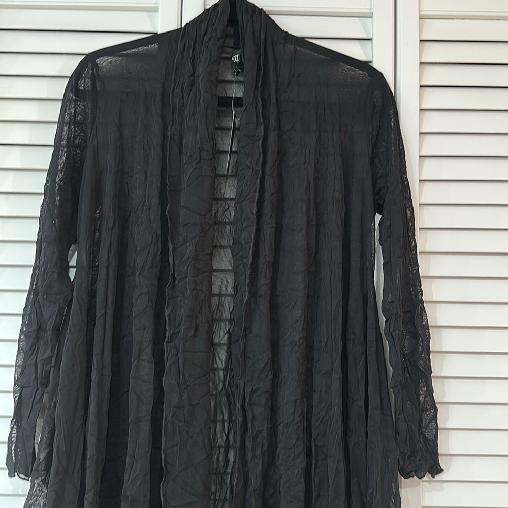 By JJ Long Sheer Mesh Cardigan NWT